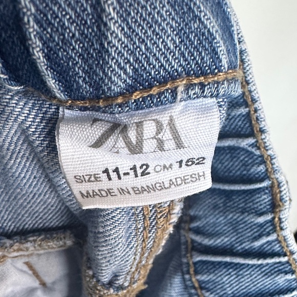 Zara Denim Cargo Flare Jeans - Picture 10 of 12